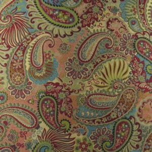 Mill Creek Mix it Up Carnival Red Paisley Fabric | 1502 Fabrics