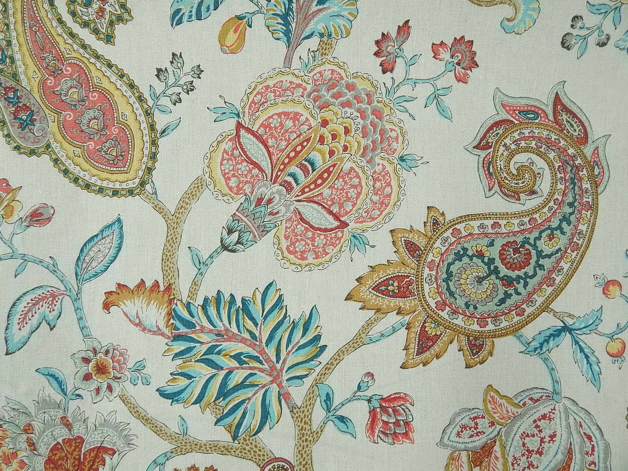 Pkaufmann Sonnet Patina Linen Floral Print Fabric 1502 Fabrics Images, Photos, Reviews