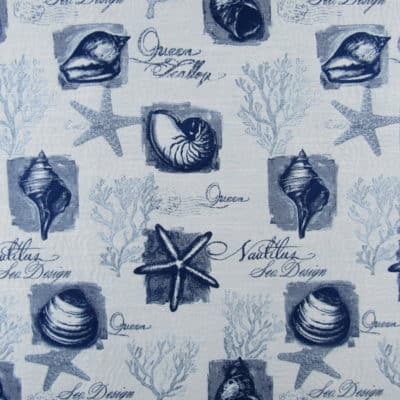 Golding Fabrics Clearwater Delft beach upholstery fabric