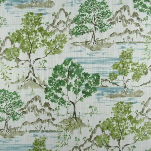 Covington Hikaru 216 Willow green asian print fabric