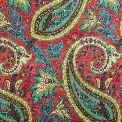 Waverly Williamsburg Plumtree Paisley Jewel Fabric