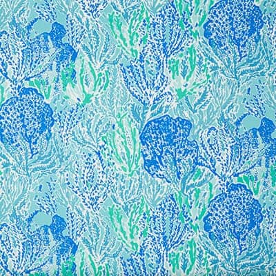 Lilly Pulitzer Let's Cha Cha Shorely Blue Designer Fabric