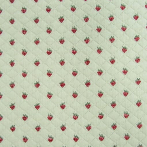 Diamond Quilt Strawberry Sale Fabric