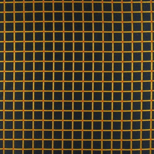 Check Navy Discount Upholstery Fabric