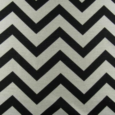 Chevron Black Gray Upholstery Fabric