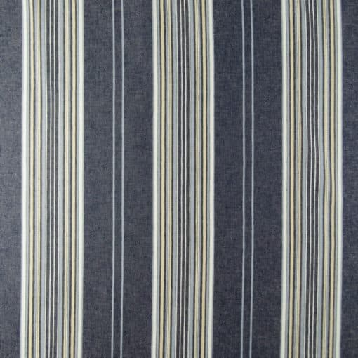 Lake Denim Navy Stripe Upholstery Fabric