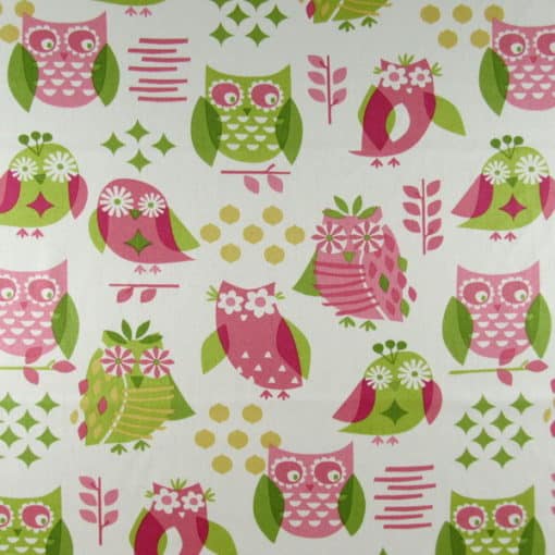 PKaufmann Its A Hoot Petal Owl Fabric