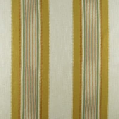 Clubhouse Stripe Golden Upholstery Fabric