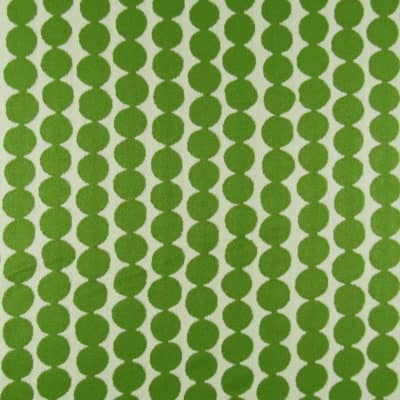 Cool Beads Parrot Green Dot Fabric