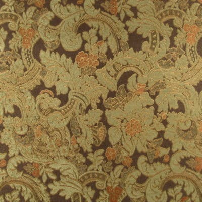 Duncan Sable Floral Chenille Upholstery Fabric