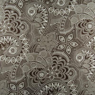 Duralee Moloki Brown Paisley Fabric