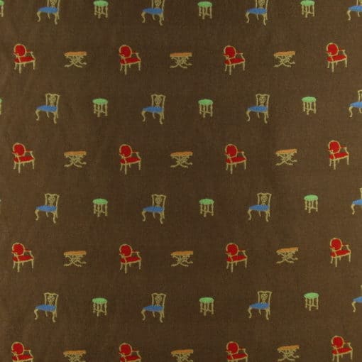 Fauteuil Brown Discount Furniture Fabric