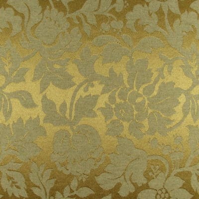 Floral Damask Gold Jacquard Fabric