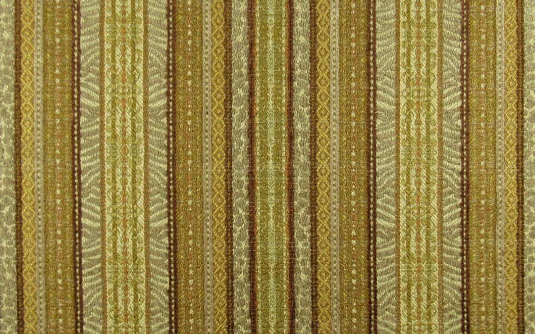 Hamilton Cornflower Gold Stripe Upholstery Fabric