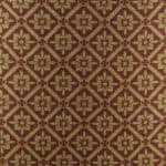 Jubilee Burgundy Floral Diamond Upholstery Fabric | 1502 Fabrics