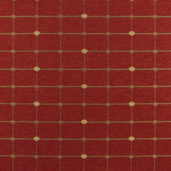 SAXBY RED HOT Contemporary Jacquard Upholstery Fabric