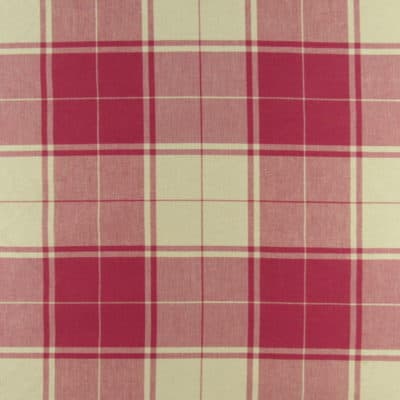Morgan Plaid Raspberry Cotton Fabric