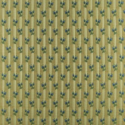 Nantucket Bisque Ticking Floral Upholstery Fabric
