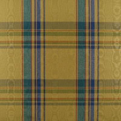 Neyland Gold Moire Plaid Fabric