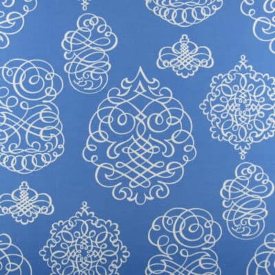 PKaufmann Outdoor Blue Print Azure Fabric