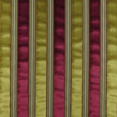 Saratoga Gold Burgundy Stripe Velvet