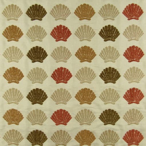 Shells Sand Coastal Upholstery Fabric
