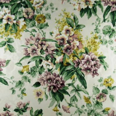 Western Textile Lavender Floral Cotton Print Fabric