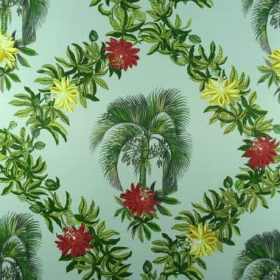 Altizer Nosara Seafoam Tropical Print Fabric