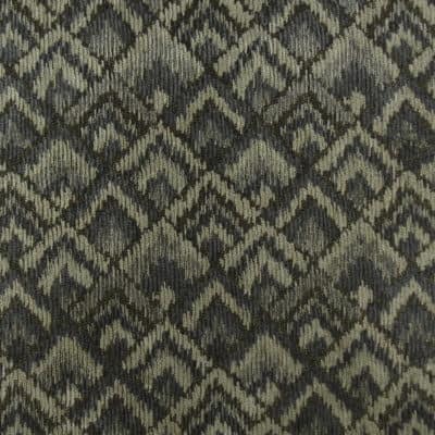 Bargello Teal Chenille Upholstery Fabric