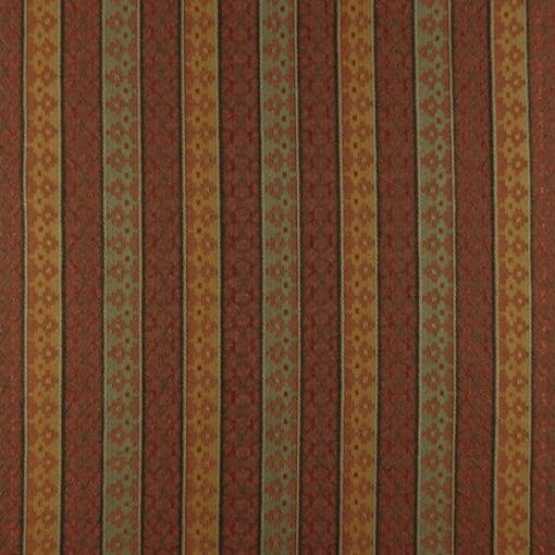 Carlotta Sienna Stripe Upholstery Fabric
