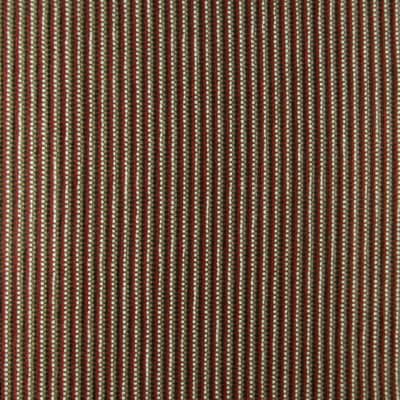 Checked Lines Pomadaro Red Stripe Chenille Fabric