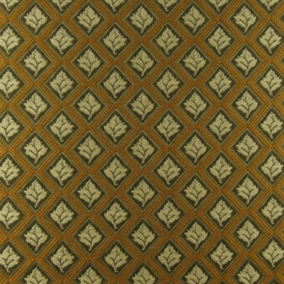 Diamond Leaf Gold Jacquard Upholstery Fabric