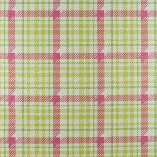 Eureka Spring Pink Green Plaid Fabric