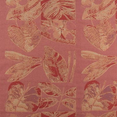 Leaf Frame Rouge Upholstery Fabric