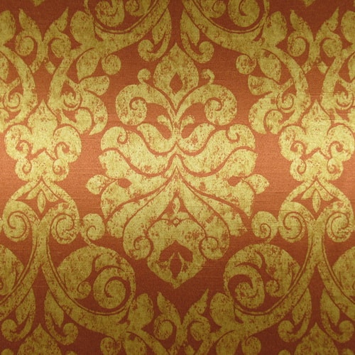 Richloom Fabrics Damask Papaya | 1502 Fabrics