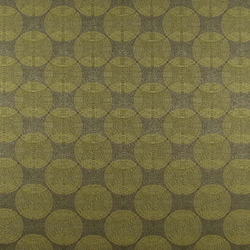 Takki Circles Gold Upholstery Fabric
