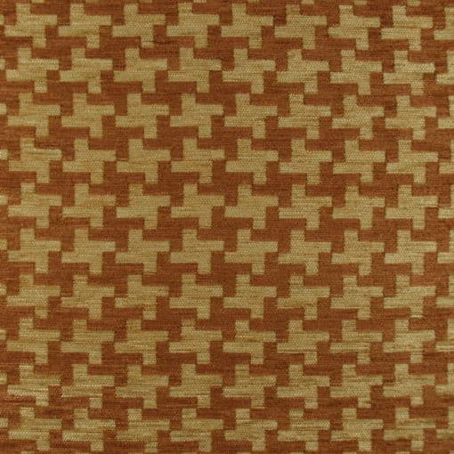 Thayer Autumn Houndstooth Chenille Fabric
