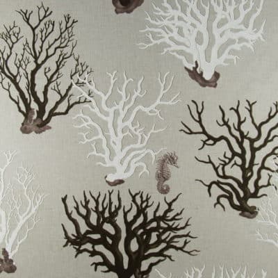 Vilber Coralas Natural Linen Print