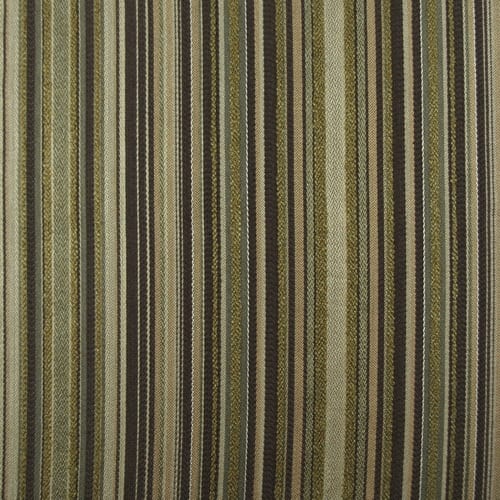 Black Gold Stripes Printed Polyester Fabric Brown 