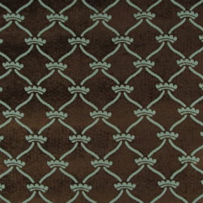 Crown Chocolate Chenille Upholstery Fabric