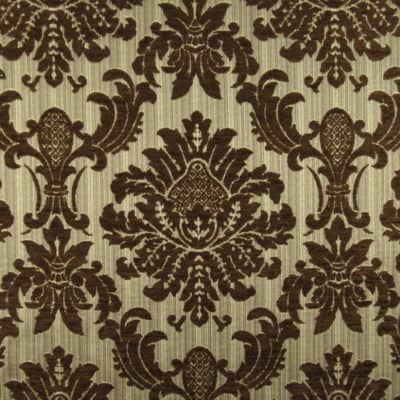 Francisco Brown Damask Fabric
