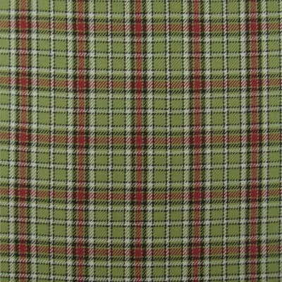 Green Red Cotton Plaid 3 Yard Remnant