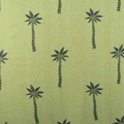 Palm Coast Yellow Tropical Fabric