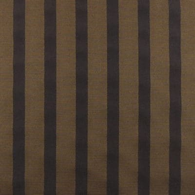 Railroad Black Brown Stripe Fabric