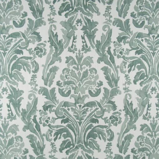 Lacefield Designs Coribel Eucalyptus light green damask cotton print fabric