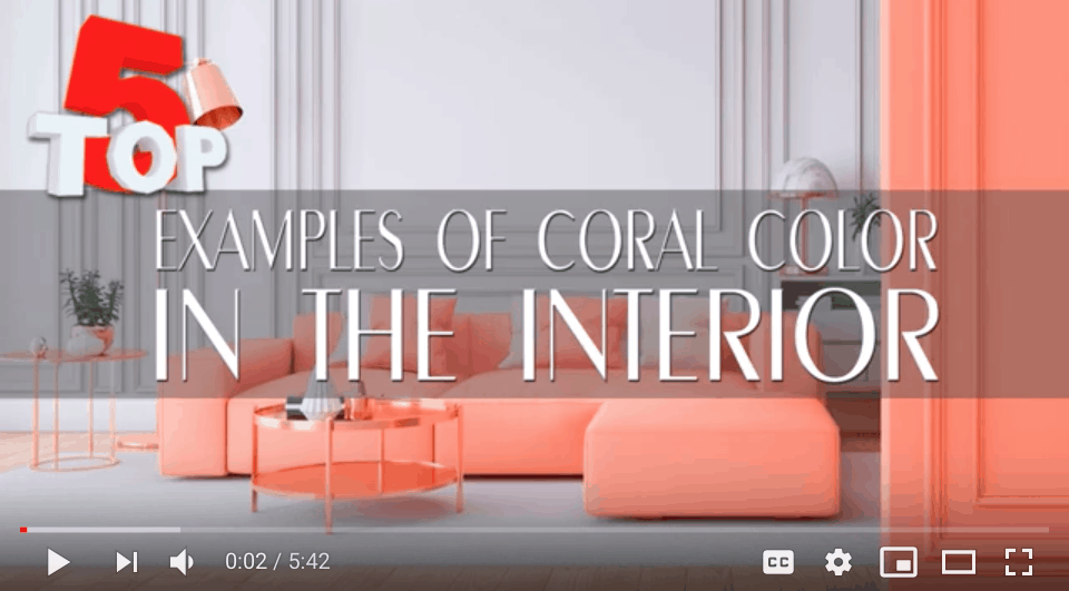 Pantone Color Coral Fabric