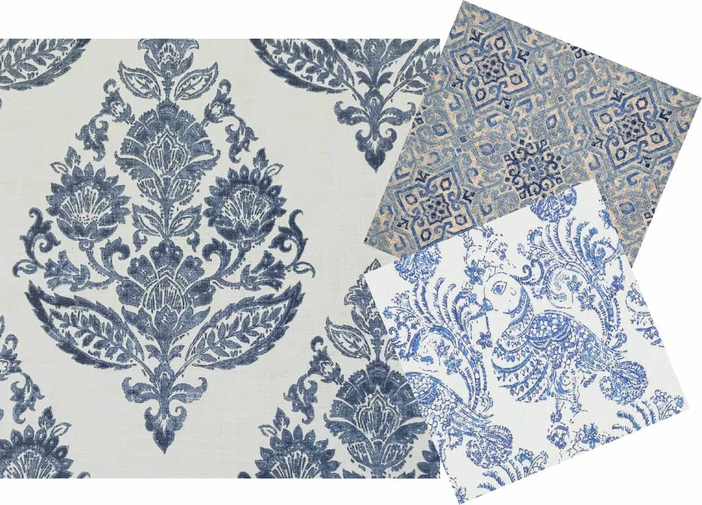 Blue & White Fabrics | Home Decor Fabrics | 1502 Fabrics