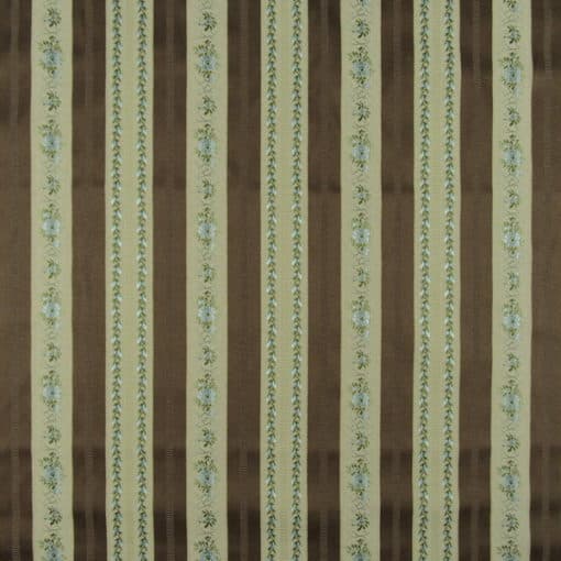 Bacall Chocolate Stripe Fabric