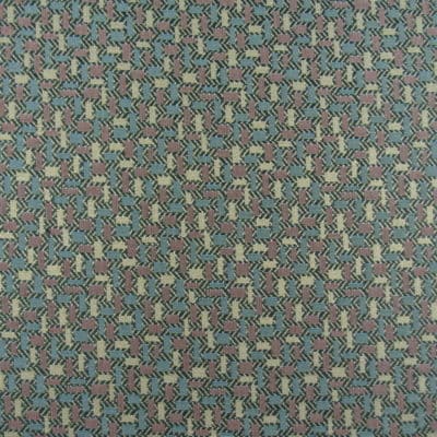 Contemporary Upholstery Fabric in Teal Burgundy