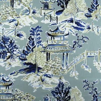 Hamilton Ming Rain Chinoiserie Print Fabric